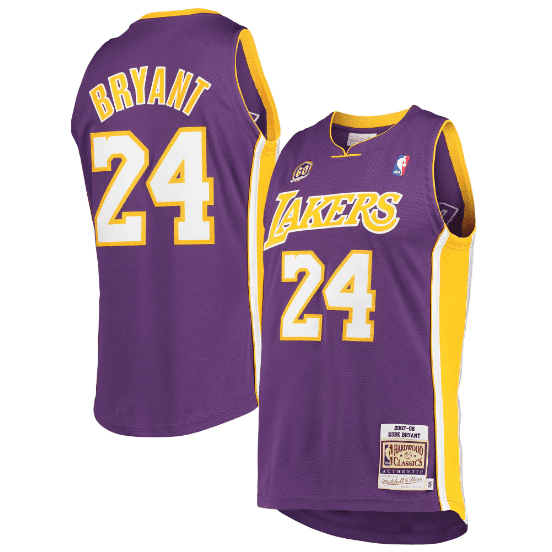 Best Replica KOBE BRYANT #24 LOS ANGELES LAKERS PURPLE THROWBACK JERSEY (HEAT APPLIED) - Colareps