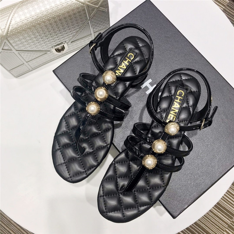 Best Replica Chane pearl sandals - Colareps