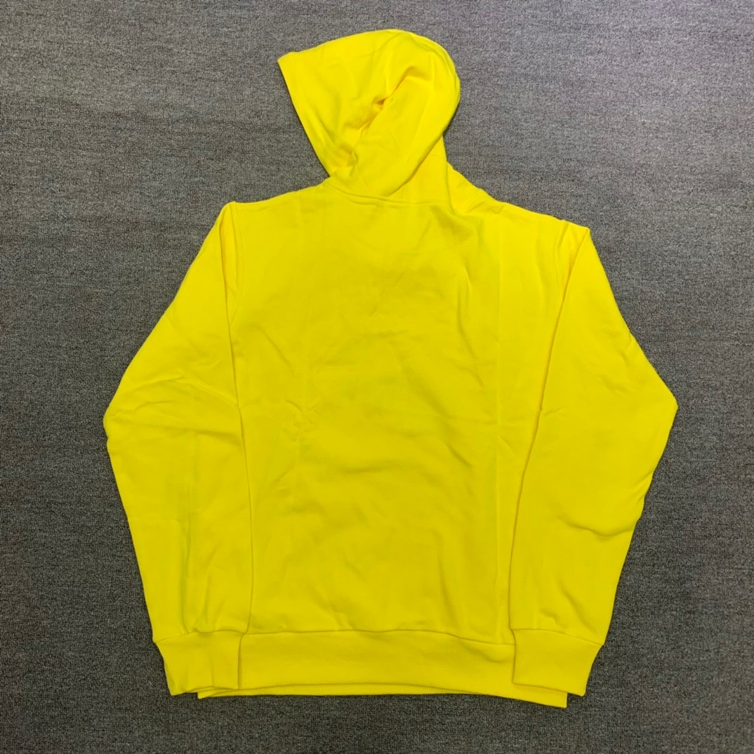 Best Replica Young Thug Sp5der-White letters yellow hoodie - Colareps