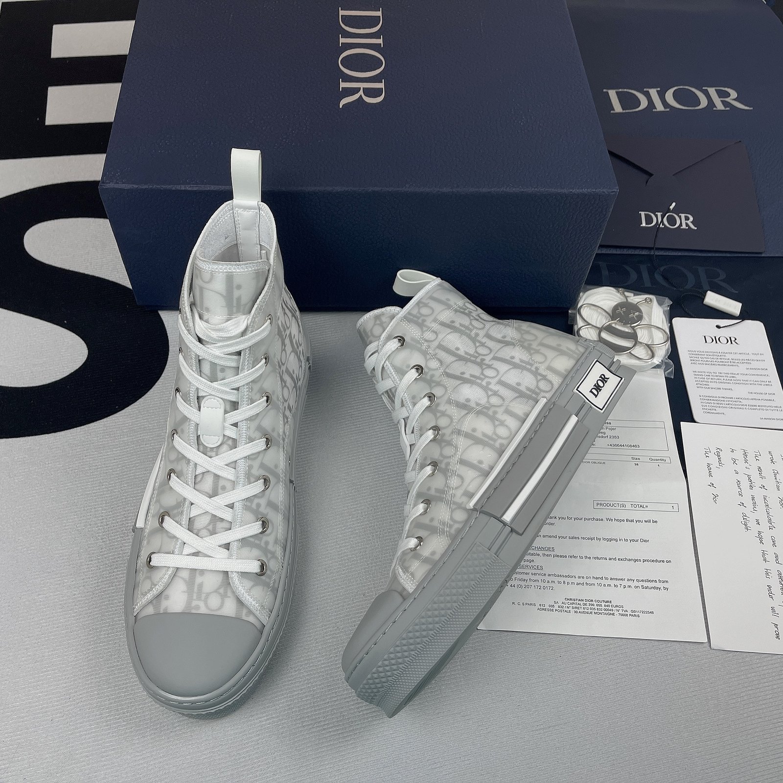 Best Replica Dior B23 High Top Sneaker 20 - Colareps