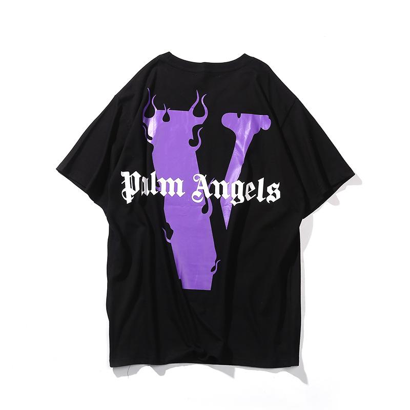 Best Replica Vlone Palm Angels Purple V Tee - Colareps