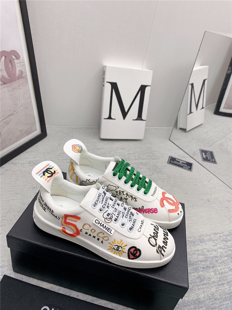 Best Replica chanel classic graffiti sneakers - Colareps