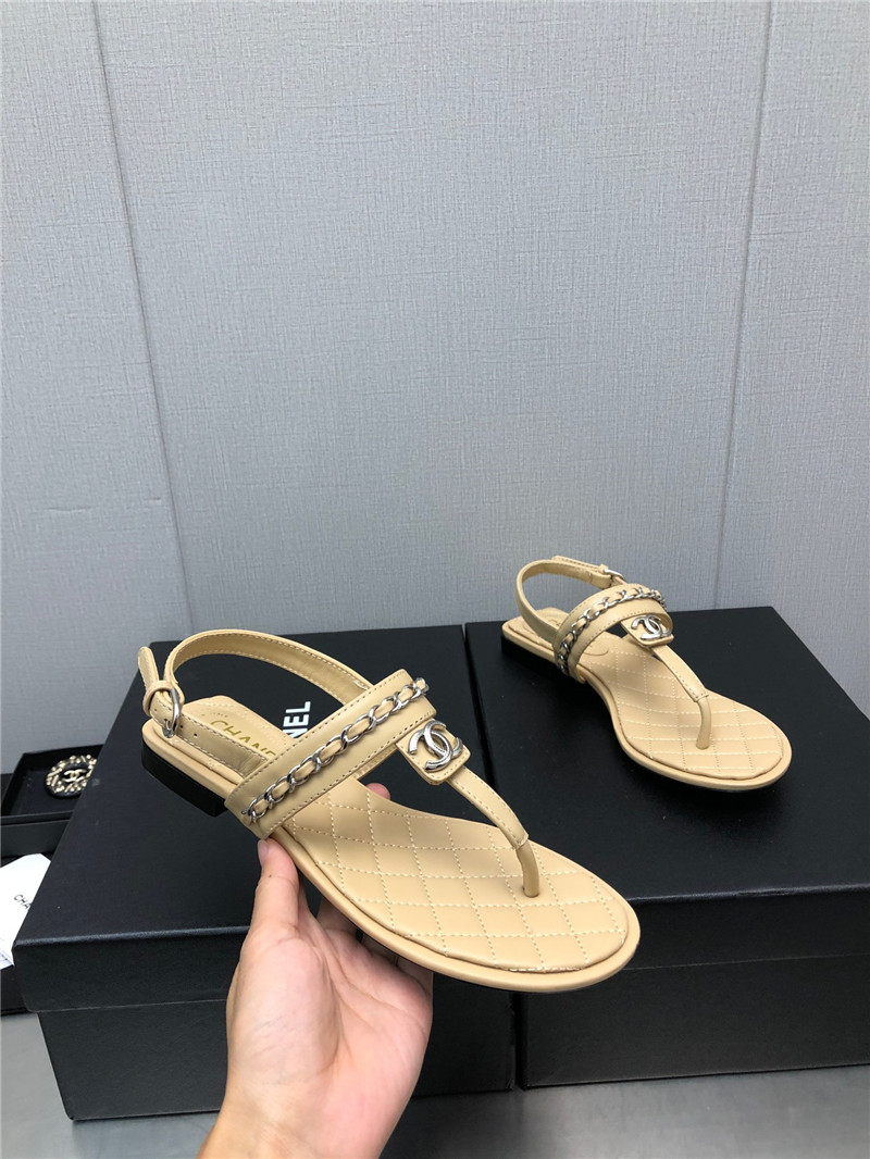 Best Replica Chanel new C buckle chain sandals - Colareps