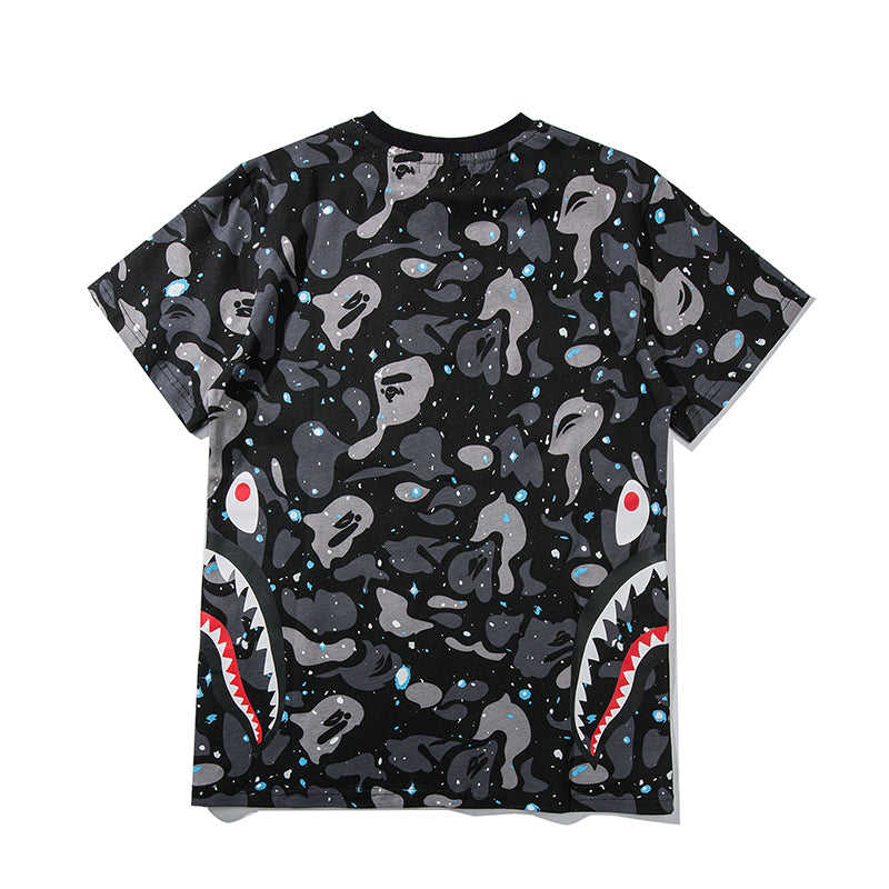 Best Replica Bape Shark Camo Luminous Cotton T Shirt 707 - Colareps
