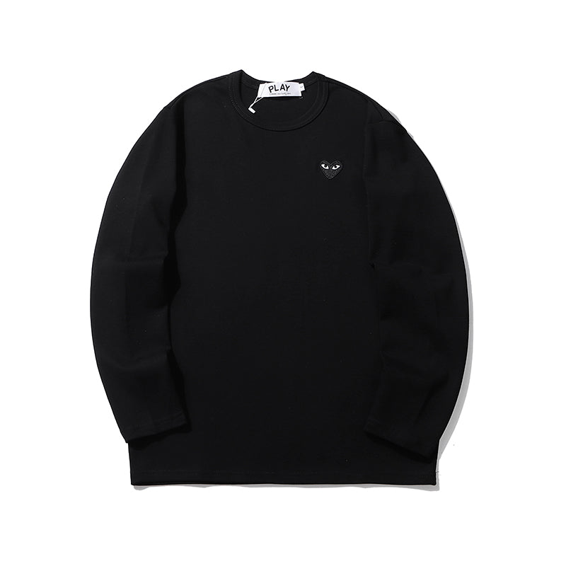 Best Replica Comme Des Garcons Play Embroidered Black Heart Long Sleeve Tee 2211 - Colareps