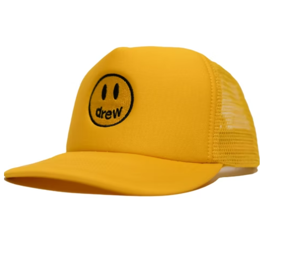 Best Replica Drew house yellow outdoor trucker mesh hat - Colareps