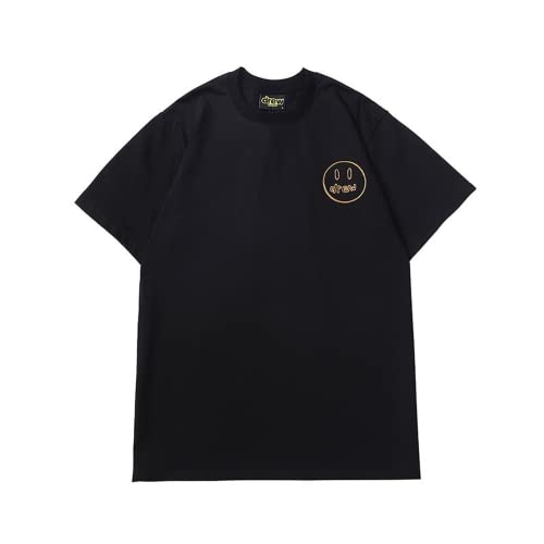 Best Replica Drew House Embroidery Face T-shirt Black - Colareps