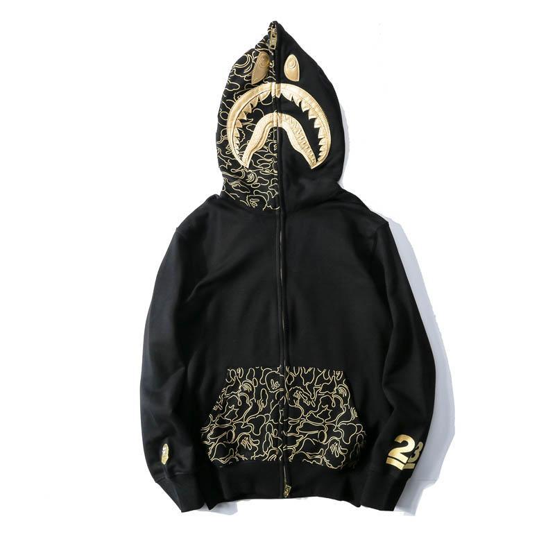 Best Replica Bape Shark Black Hoodie - Colareps