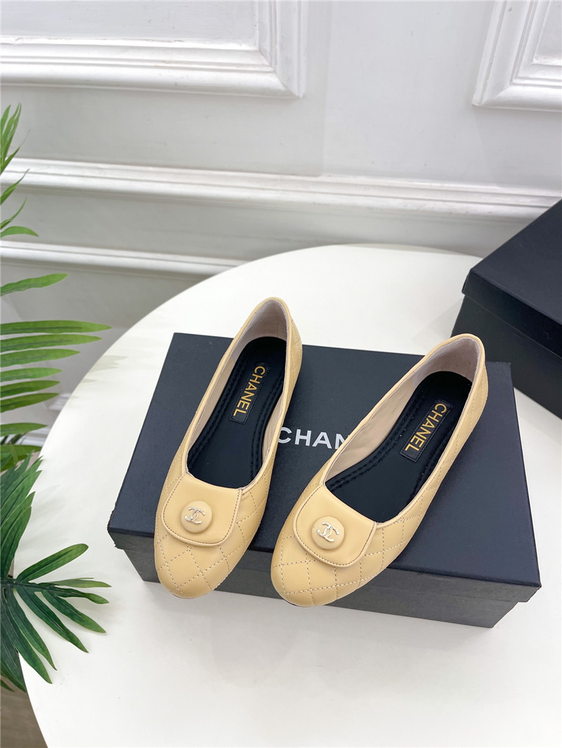 Best Replica chanel counter catwalk style ribbed flat shoes - Colareps