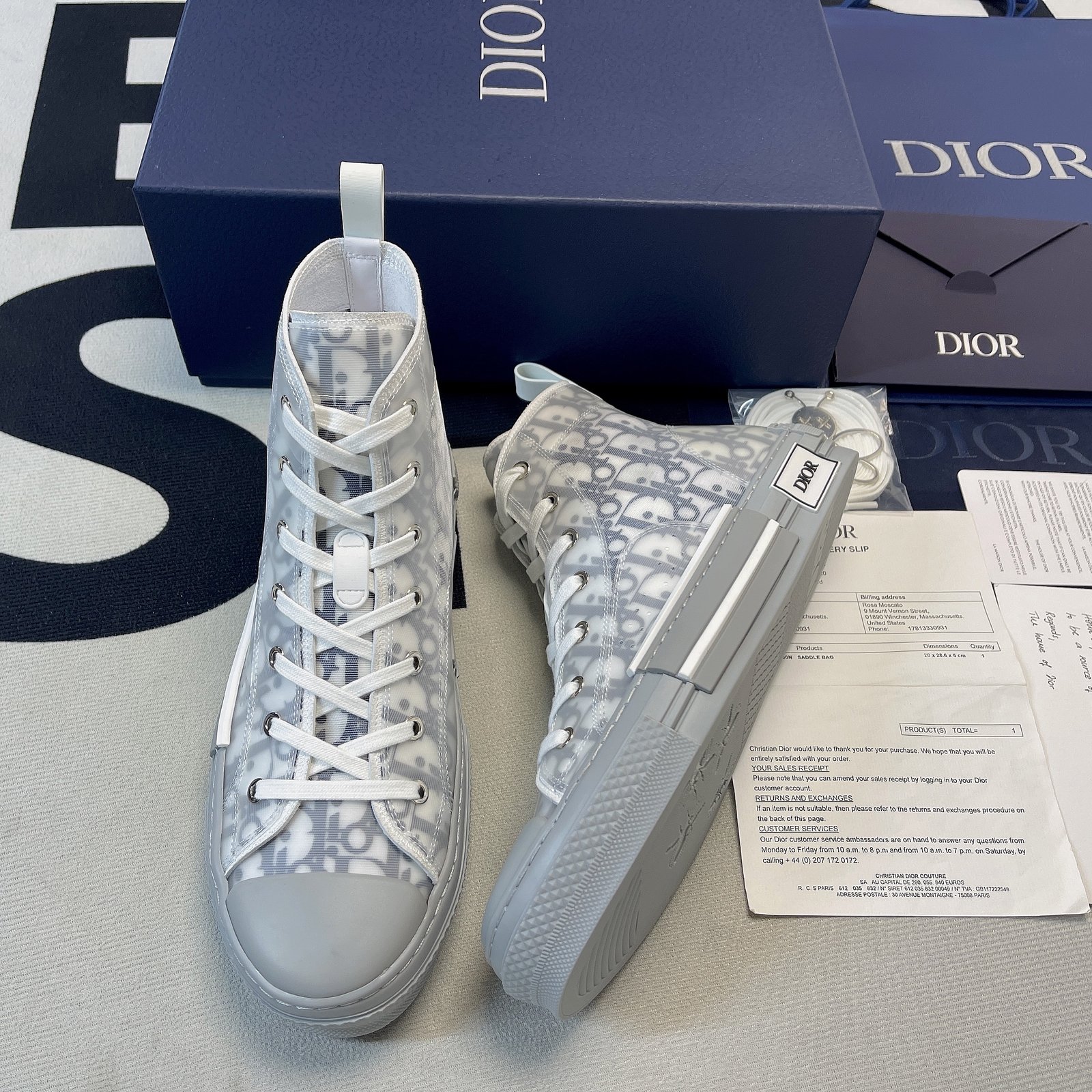 Best Replica Dior B23 High Top Sneaker 26 - Colareps