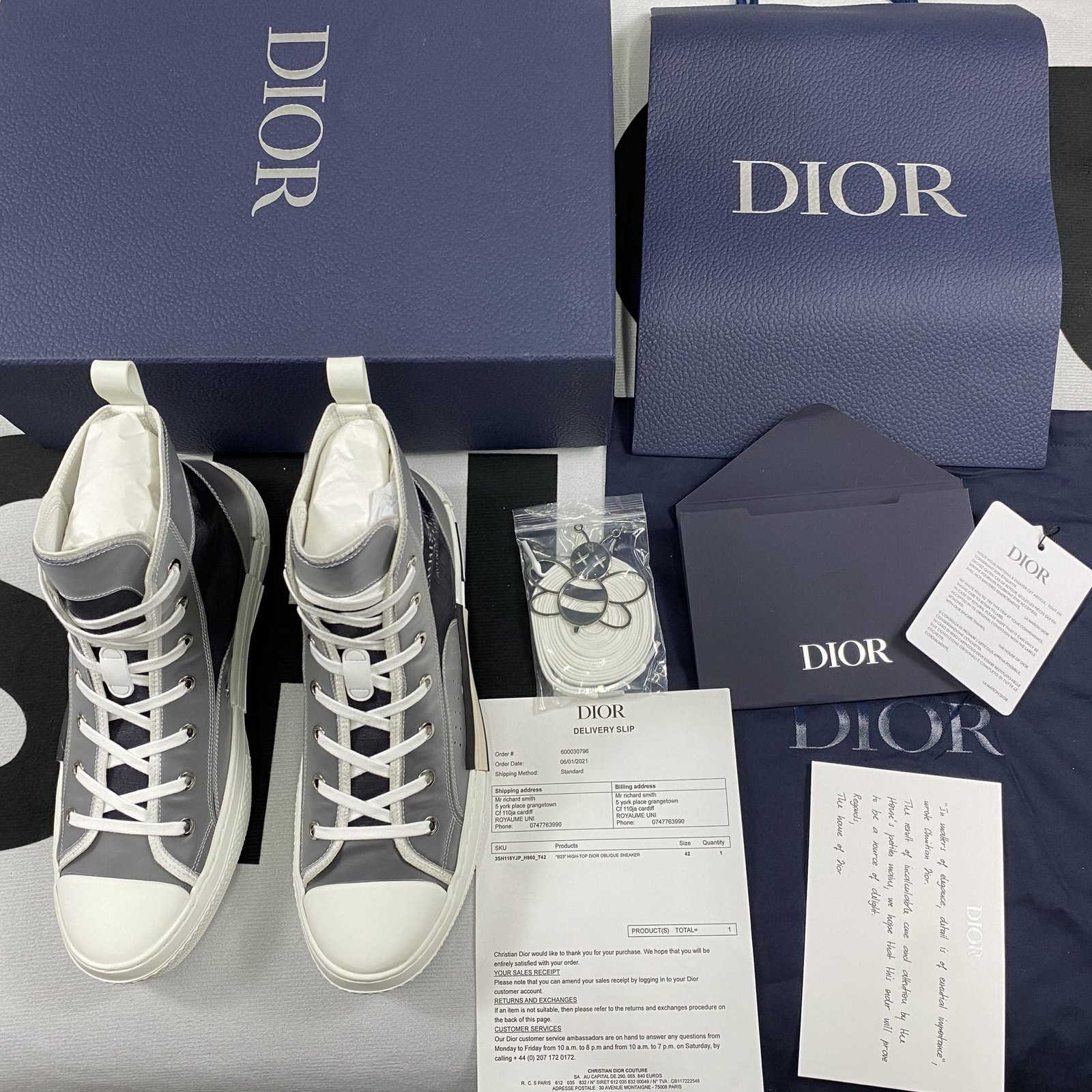 Best Replica Dior B23 High Top Sneaker 16 - Colareps
