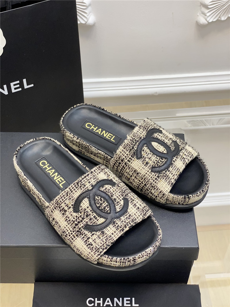 Best Replica Chanel new big Logo slippers - Colareps