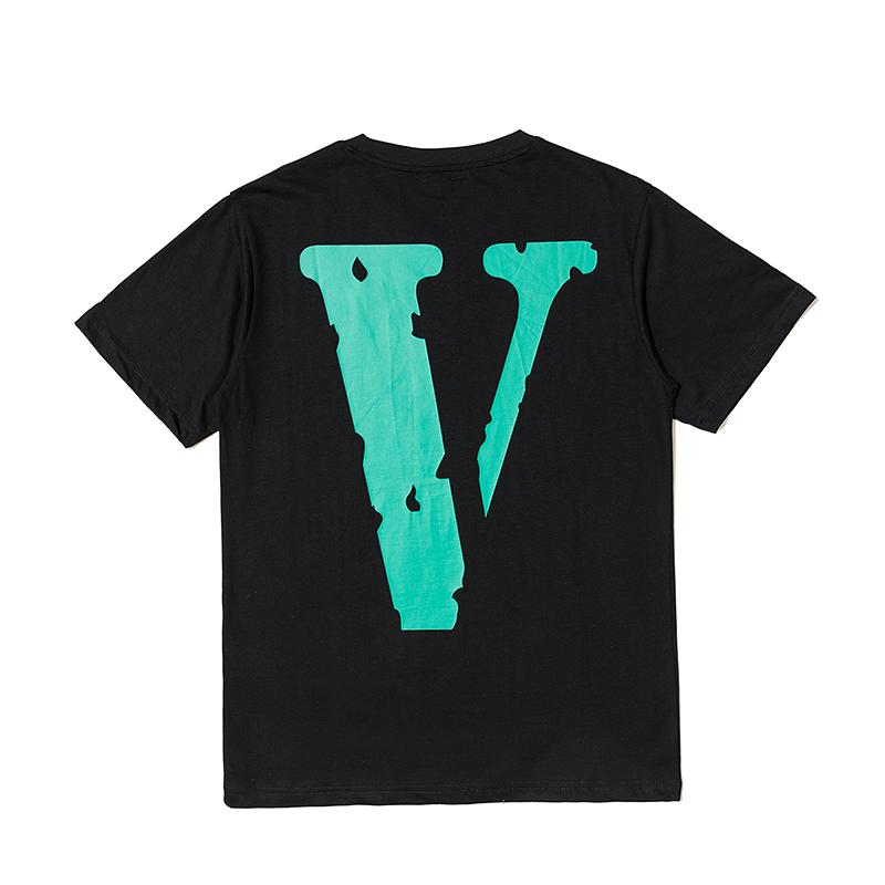 Best Replica Replica Vlone Green V Staple Tee - Colareps