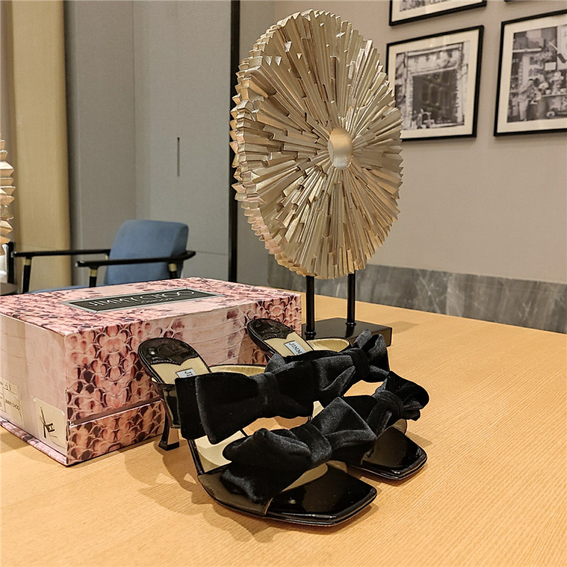 Best Replica jimmy choo bow heels dupe bow crinkle sandals - Colareps