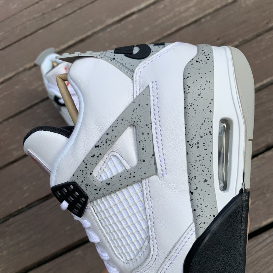 Best Replica Jordan 4 Retro White Cement Extended Size - Colareps