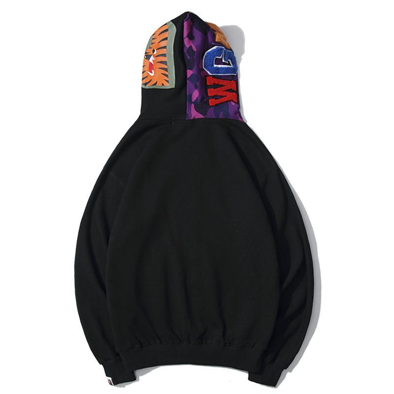 Best Replica BAPE Color Camo NW20 Full Zip Shark Hoodie - Colareps