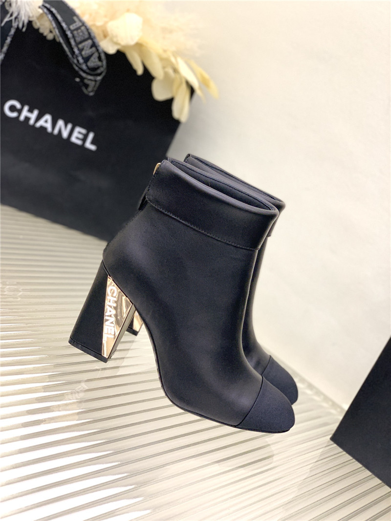 Best Replica chanel chunky heel ankle boots - Colareps