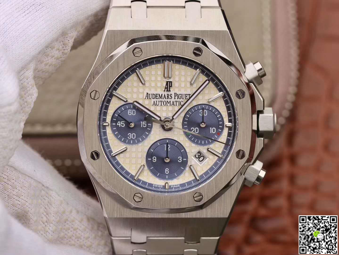 Best Replica Replica Audemars Piguet Royal Oak OM Factory Men Watches 1:1 Best Edition Swiss ETA7750 White Dial - Colareps