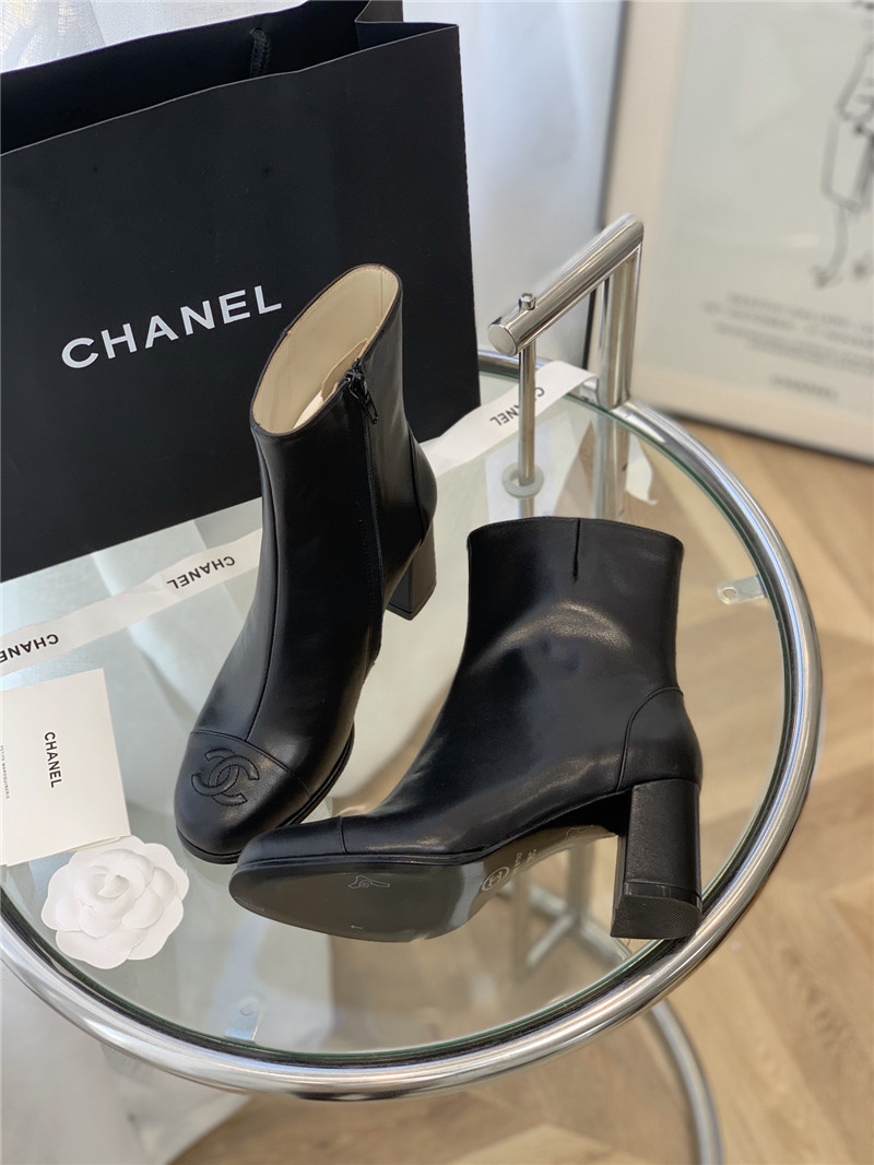 Best Replica chanel leather ankle boots - Colareps