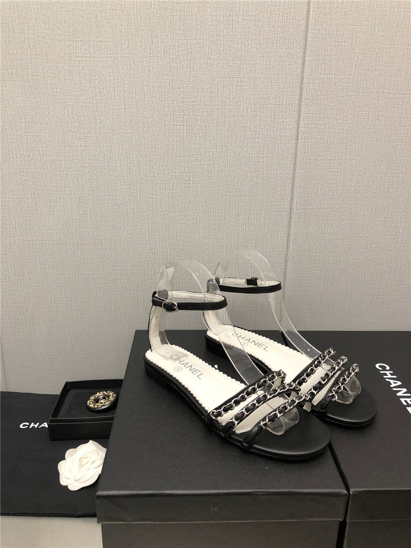 Best Replica Chanel new chain flat sandals - Colareps
