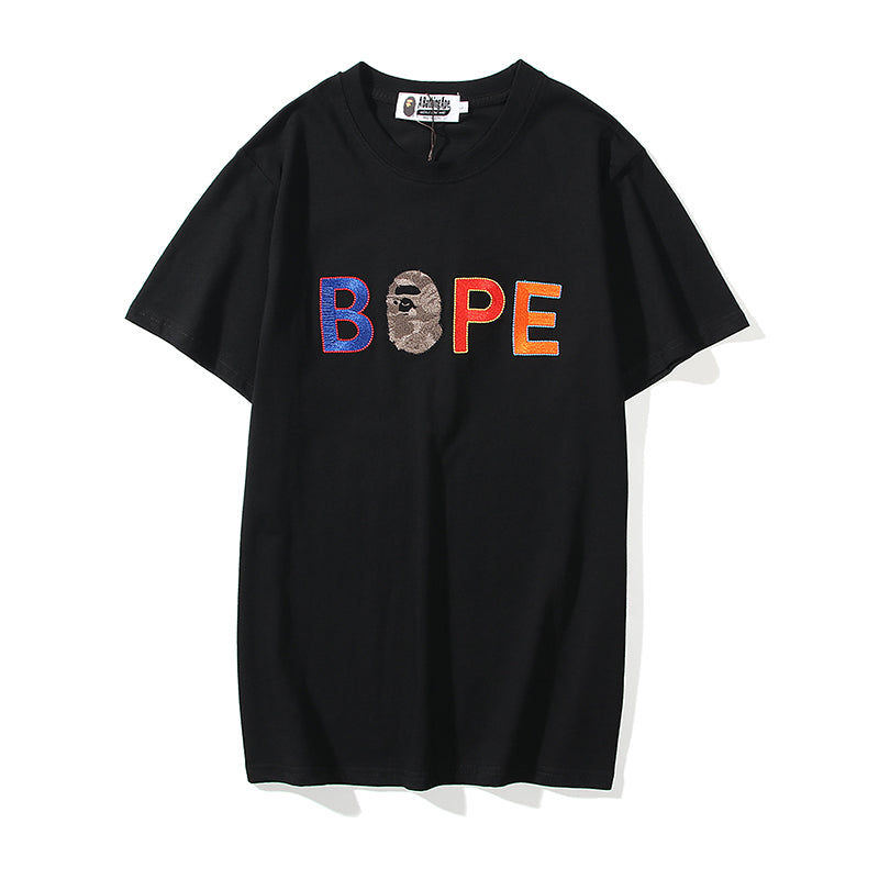 Best Replica Bape Embroidered College Cotton T Shirt 9039 - Colareps