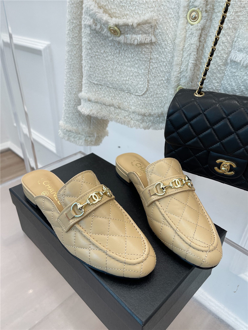 Best Replica chanel rhombic horsebit loafer slippers - Colareps