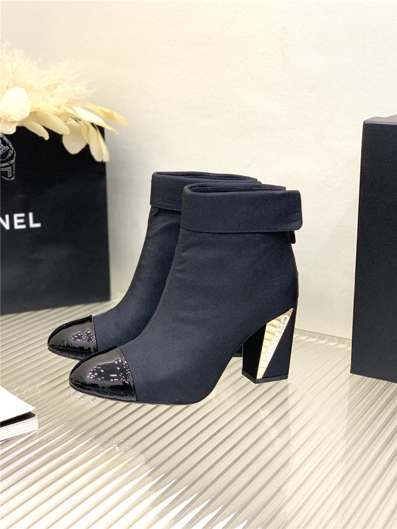Best Replica chanel chunky heel ankle boots - Colareps