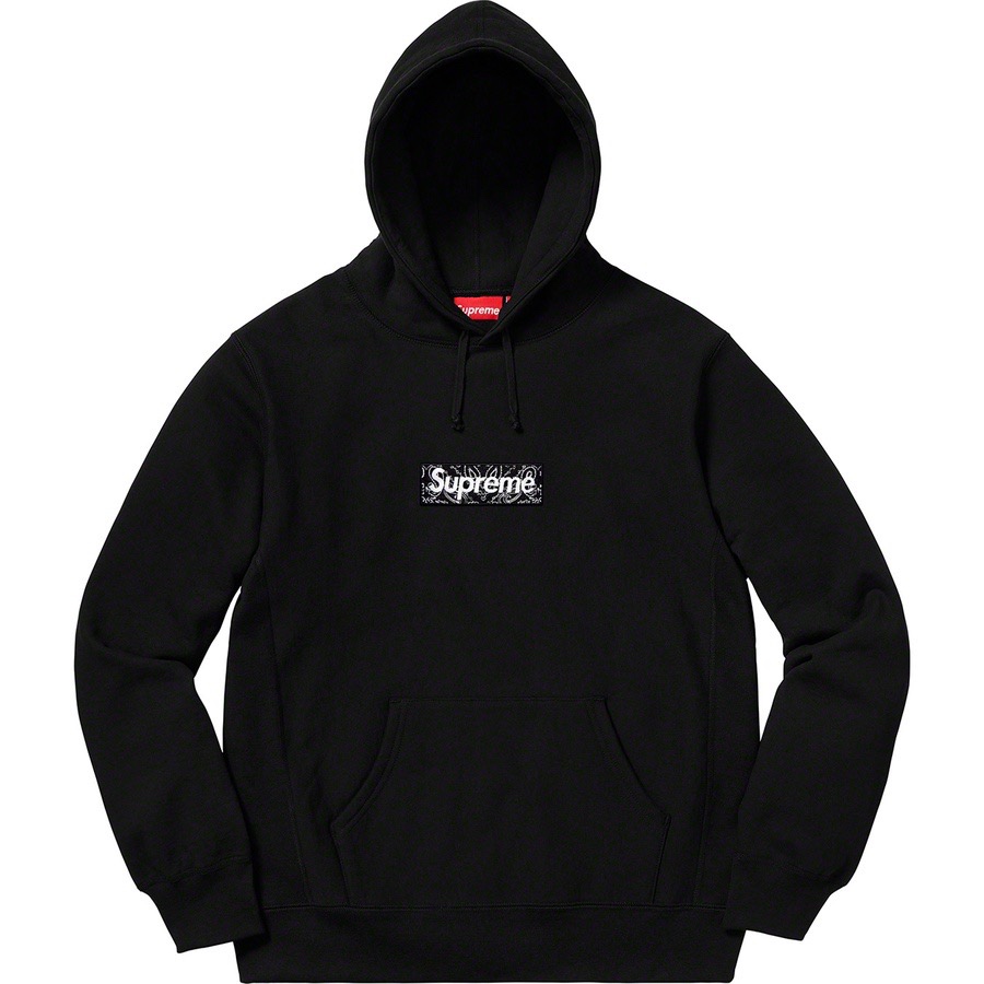 Best Replica SUPREME 19FW BANDANA BOX LOGO HOODED SWEATSHIRT - Colareps