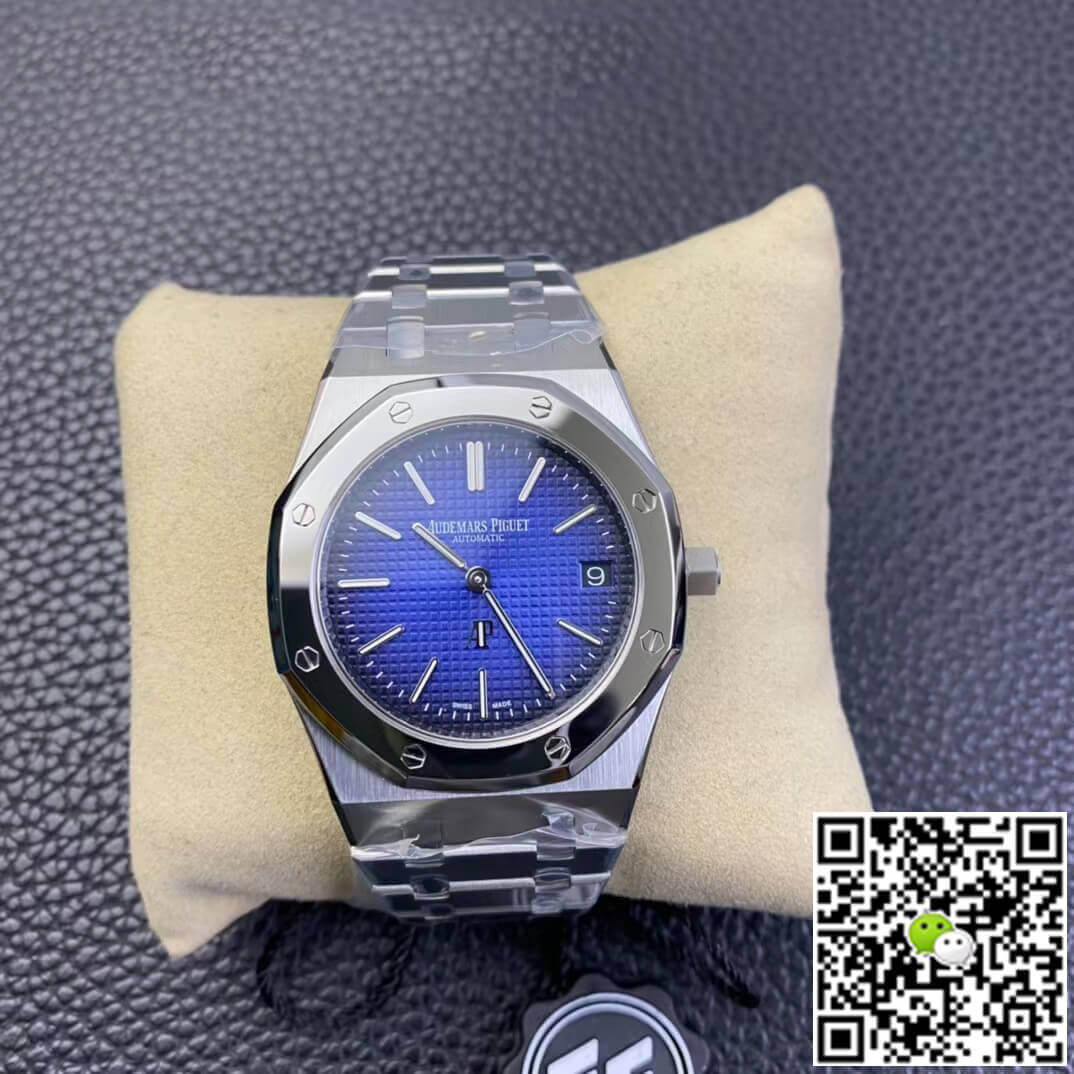 Best Replica Replica Audemars Piguet Royal Oak 15202IP.OO.1240IP.01 1:1 Best Edition ZF Factory Smoked Blue Dial - Colareps