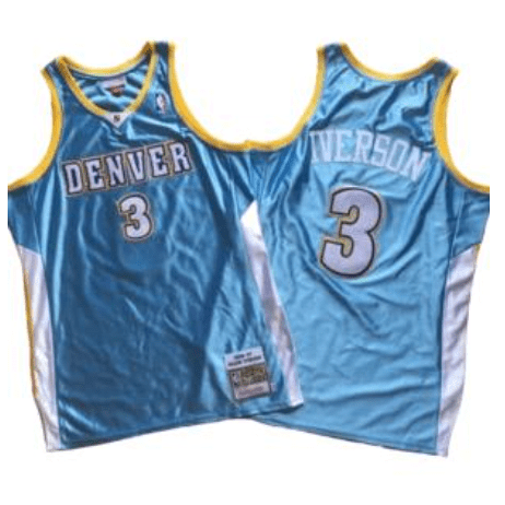 Best Replica ALLEN IVERSON DENVER NUGGETS THROWBACK JERSEY - Colareps
