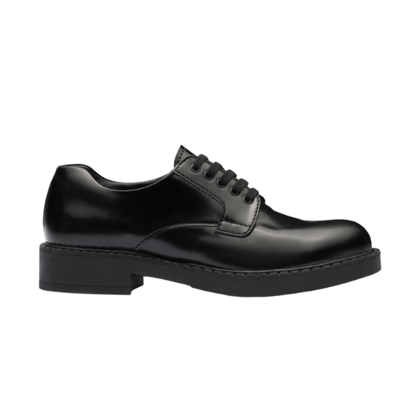 Best Replica PRADA MONOLITH BRUSHED LEATHER DERBY SHOES   PRS038 - Colareps