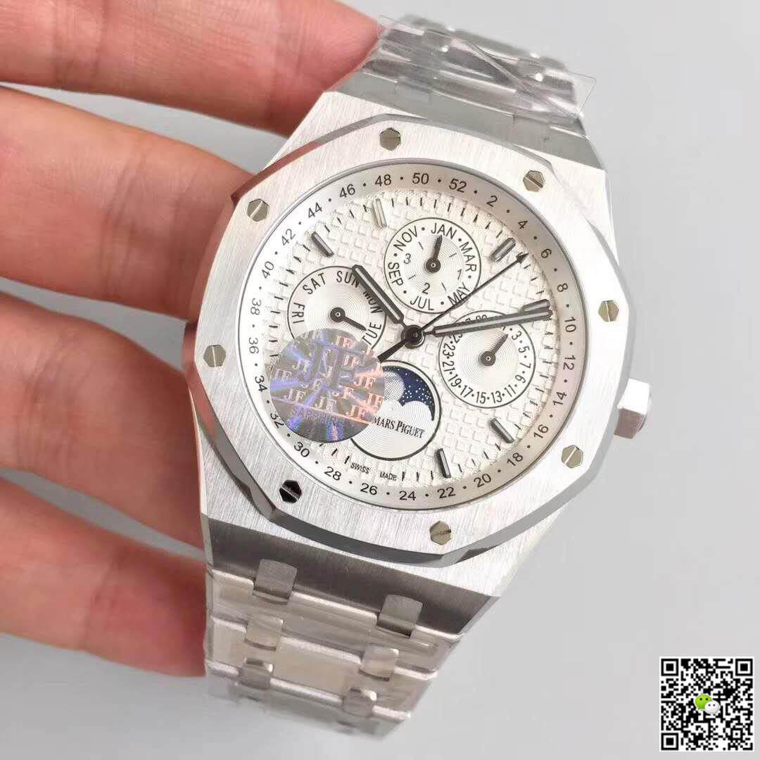 Best Replica Replica Audemars Piguet Royal Oak Perpetual Calendar 41 26574ST.OO.1220ST.01 JF Factory 1:1 Best Edition Swiss ETA5134 - Colareps
