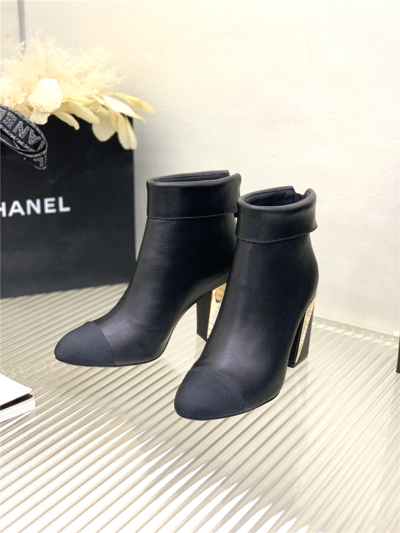 Best Replica chanel chunky heel ankle boots - Colareps