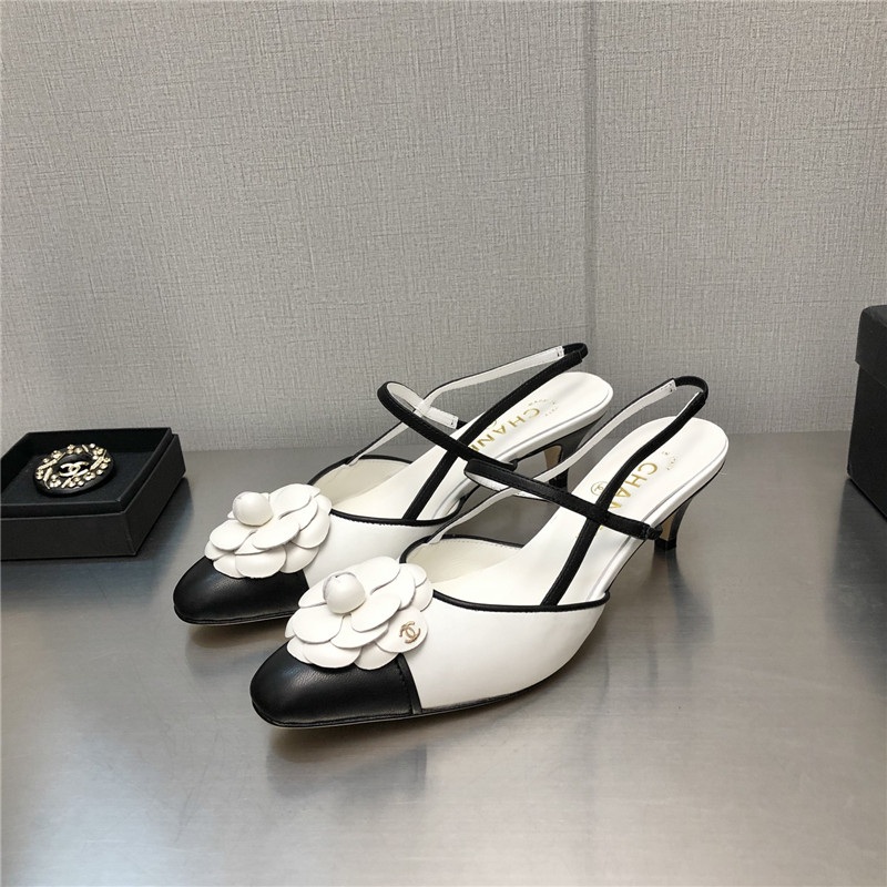 Best Replica chanel camellia square toe high heels - Colareps