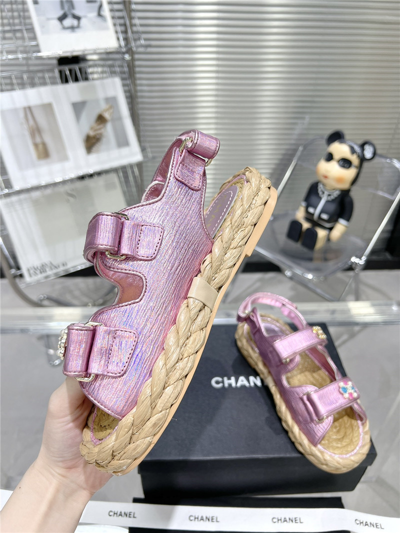 Best Replica Chanel Classic Beach Velcro Sandals - Colareps