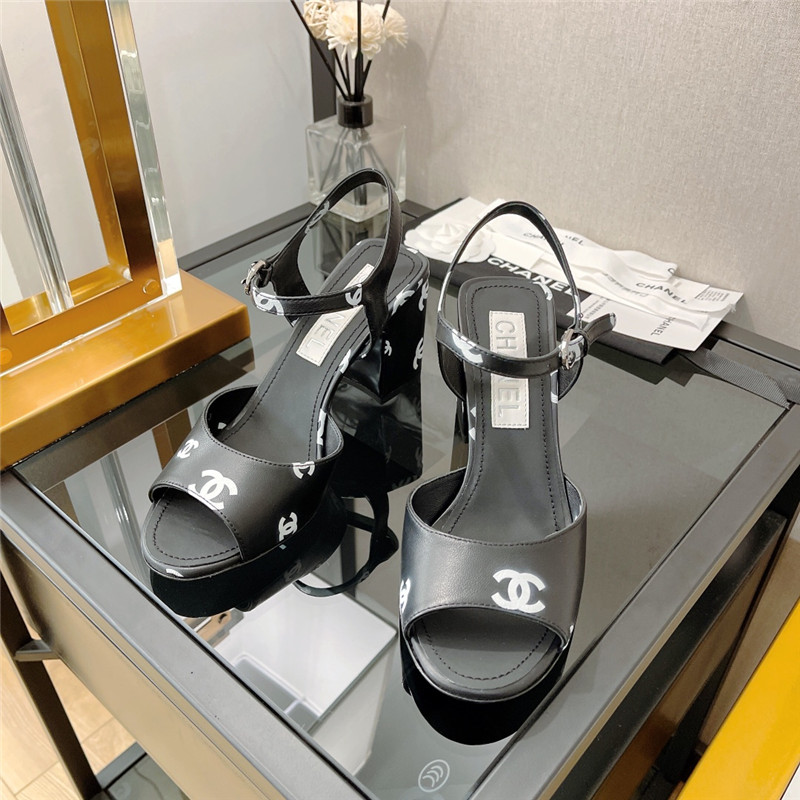 Best Replica chanel chunky heel sandals - Colareps