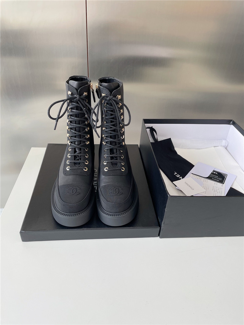 Best Replica chanel platform ankle boots - Colareps