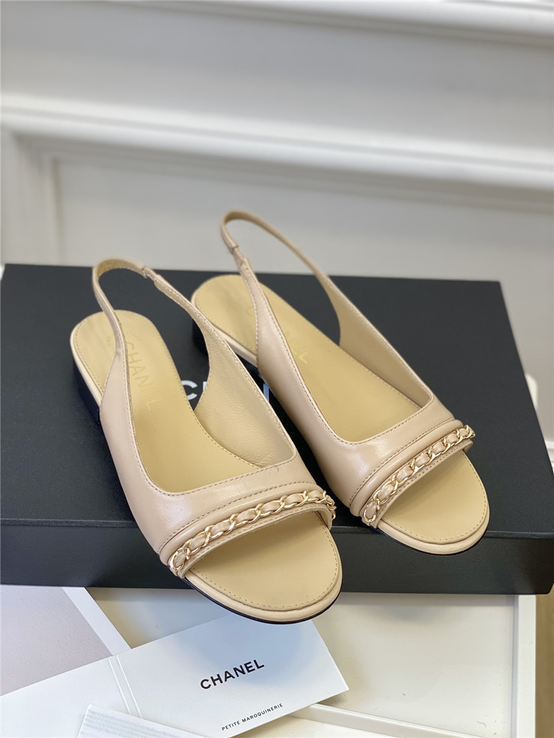 Best Replica Chanel new chain fish mouth sandals - Colareps