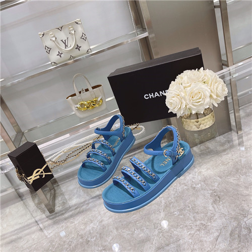 Best Replica chanel chain platform sandals - Colareps