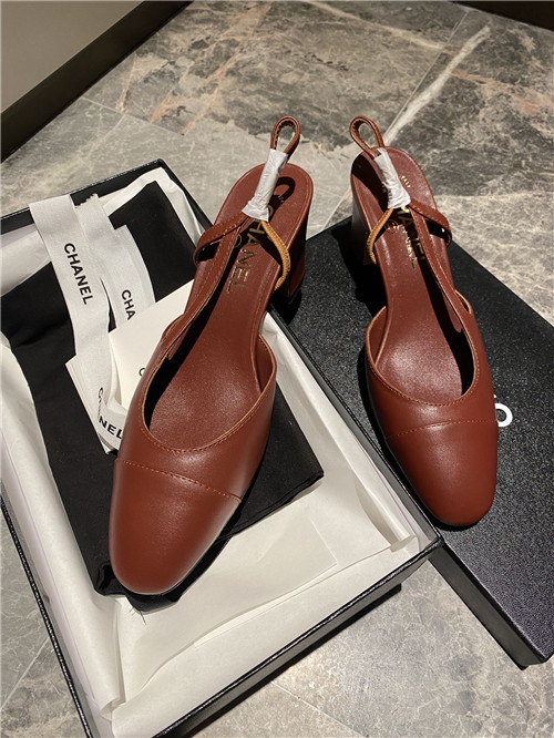 Best Replica Chanel Slingback Dupe heels sandals - Colareps