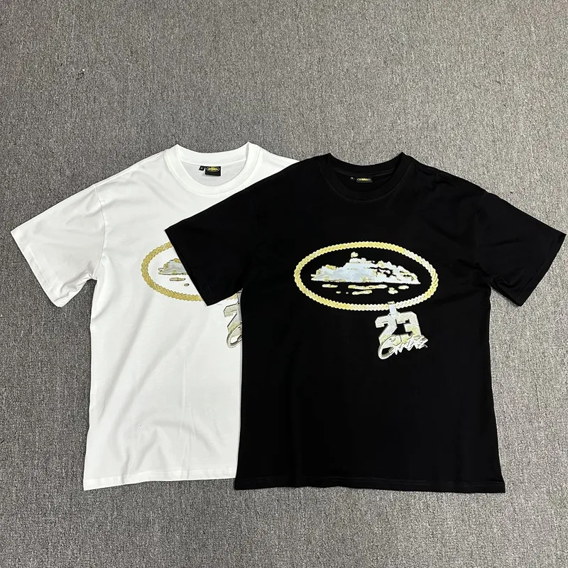 Best Replica Alcatraz metal pull button print short sleeve tee 2 colors - Colareps
