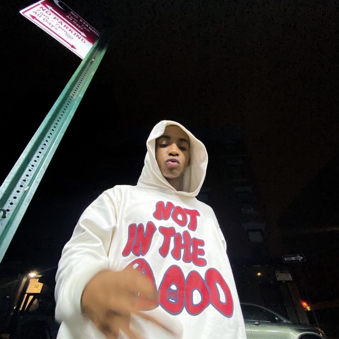 Best Replica 1:1 quality version Mood Swings big logo white hoodie- - Colareps