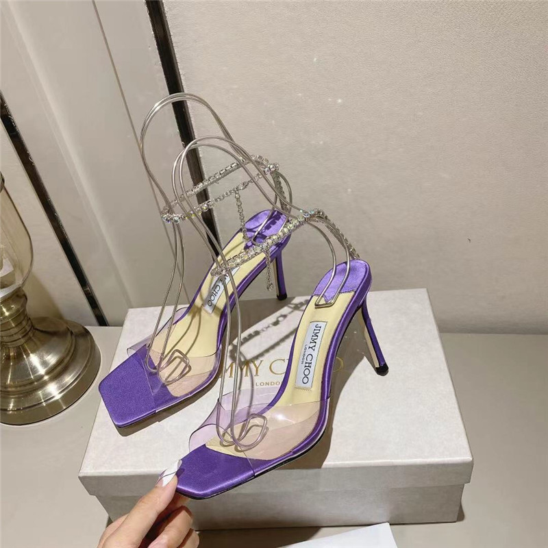 Best Replica Jimmy Choo spring and summer crystal chain pumps - Colareps