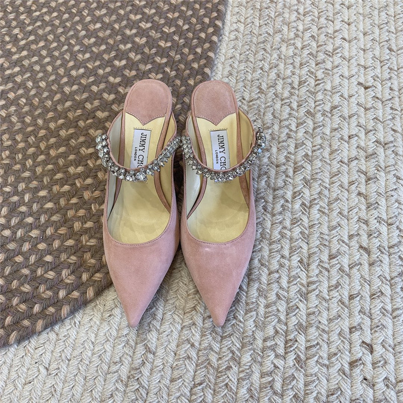 Best Replica Jimmy Choo Rhinestone Slide Sandals - Colareps