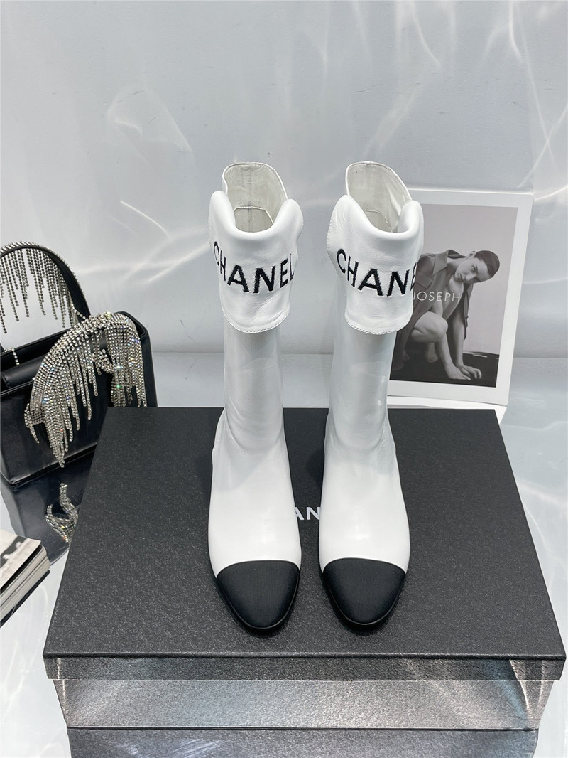 Best Replica chanel embroidered long boots - Colareps