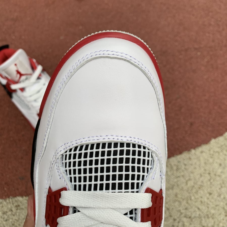 Best Replica Air Jordan 4 Retro Fire Red Extended Size - Colareps