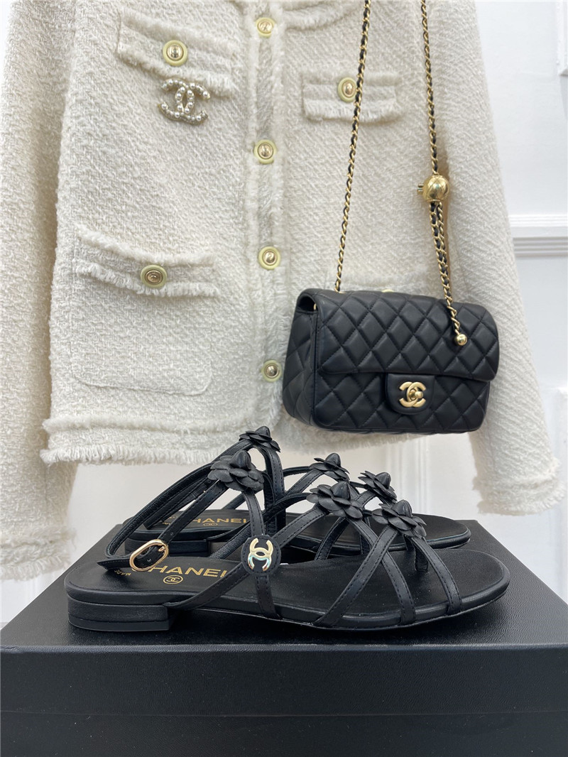 Best Replica chanel camellia sandals - Colareps