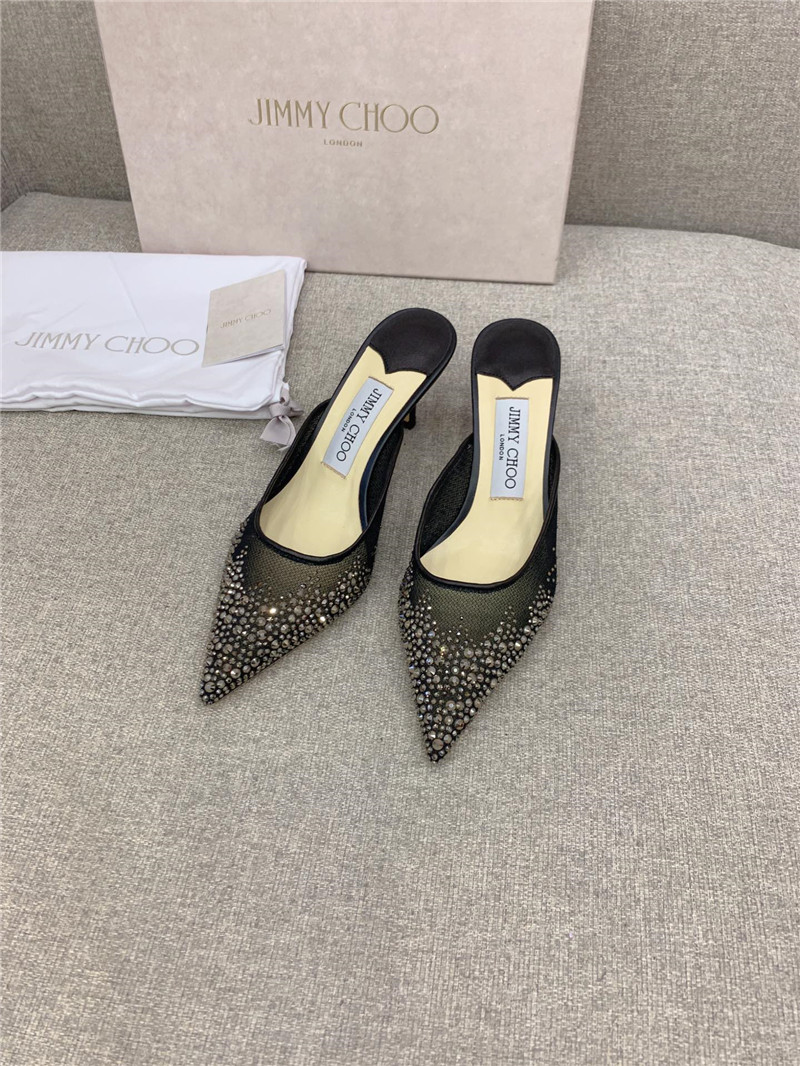 Best Replica Jimmy Choo new rhinestone mesh fairy shoes wedding shoes - Colareps