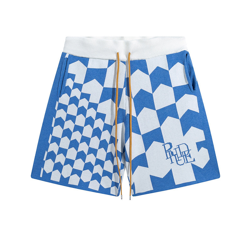 Best Replica British logo jacquard knitted five-piece pants - Colareps