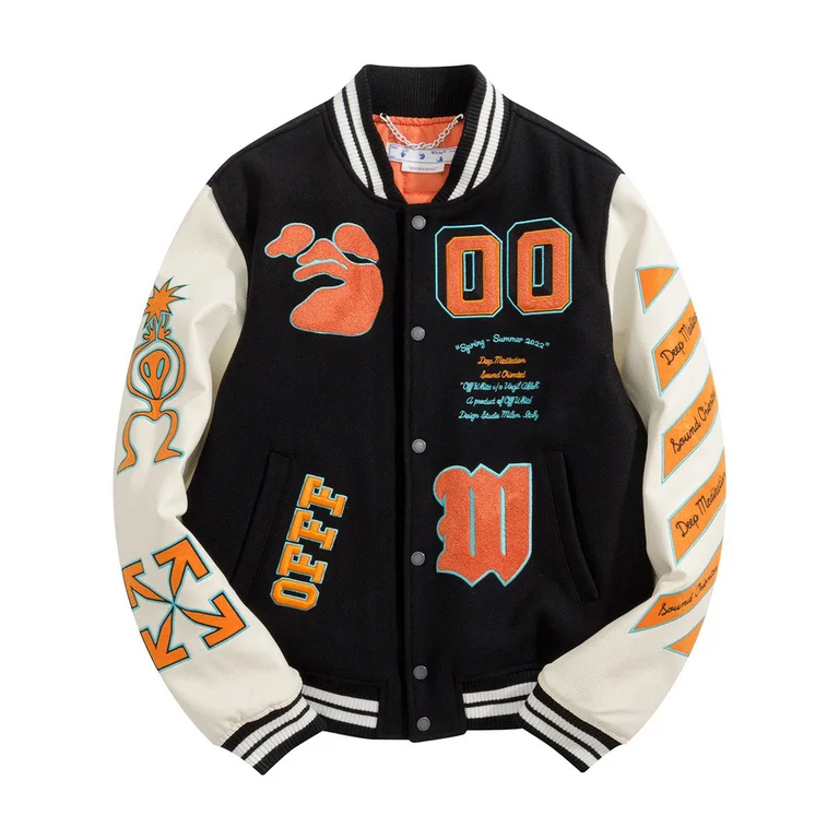 Best Replica Off White Real Leather Jacket - Colareps